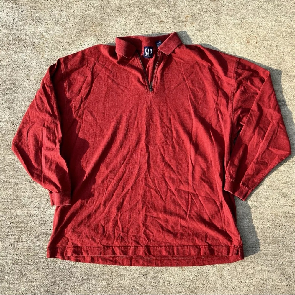 Vintage Gap Red Quarter Zip